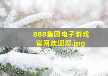 888集团电子游戏官网欢迎您